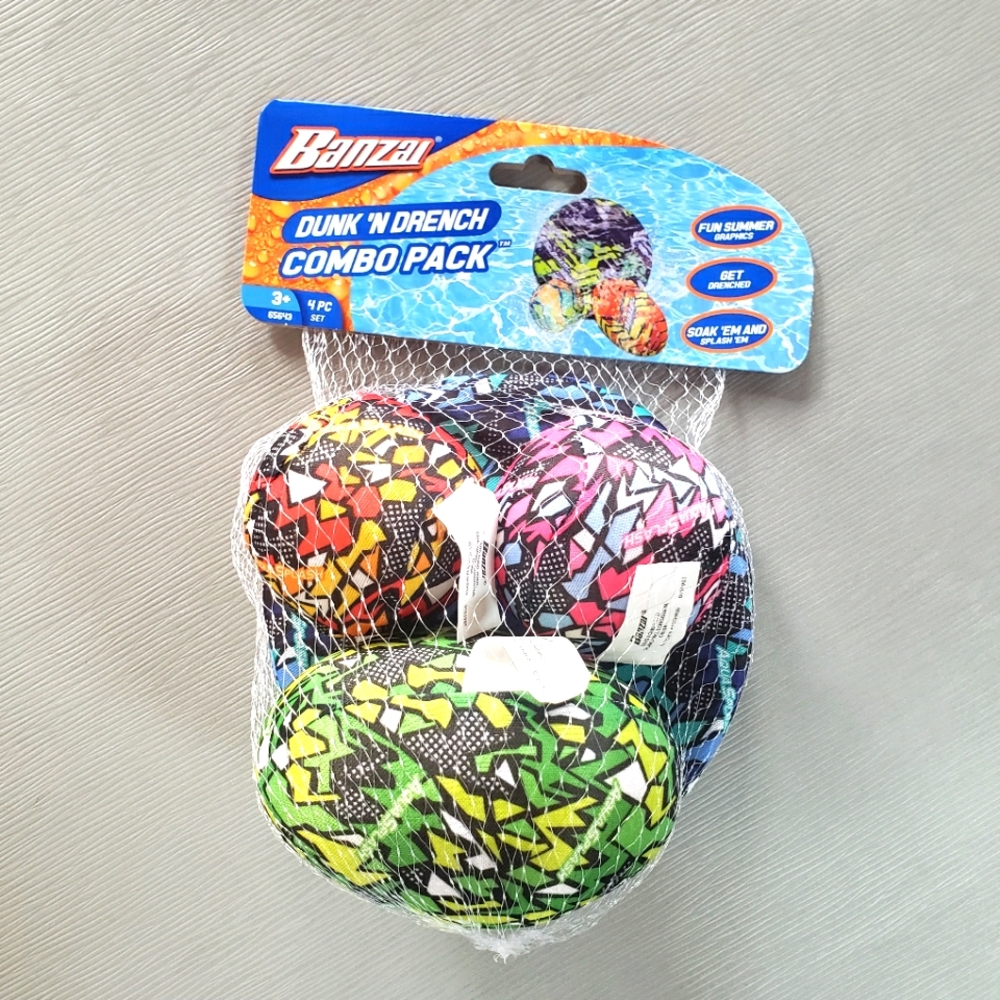 BANZAI Dunk 'n Drench Combo Pack 4 pcs